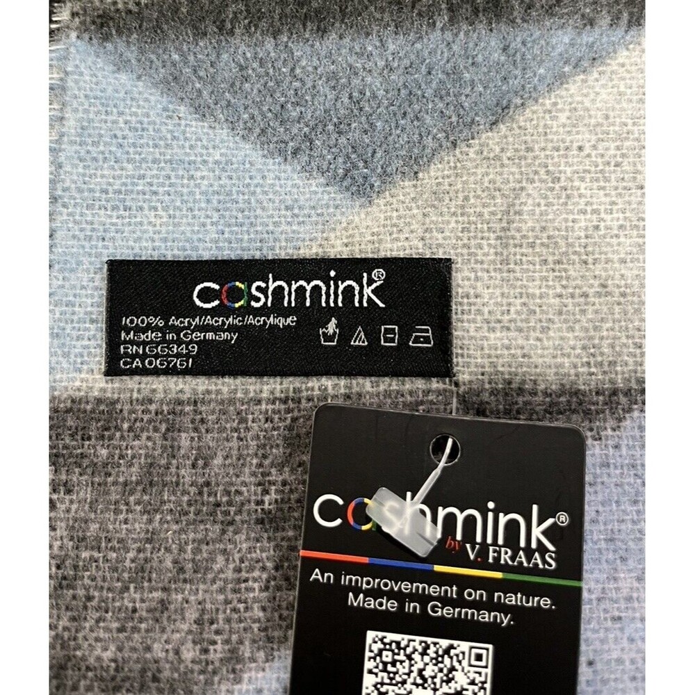 Cashmink Scarf  Made In Germany Unisex 11.5” X 71”